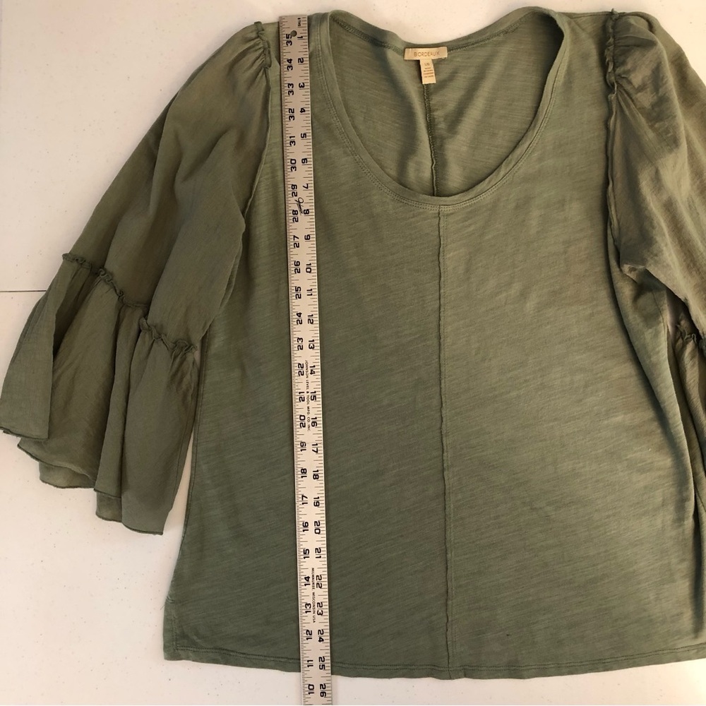Bordeaux Woman’s Green Top Size L - Picture 6 of 9